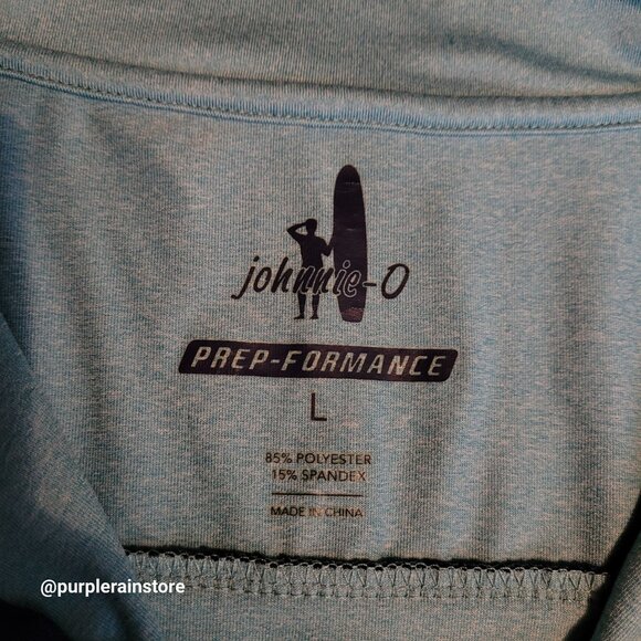 Johnnie O Prepformance 1/2 Zip Shirts Seafoam Stretch Outdoor Activewear Gorpcor - Picture 4 of 11